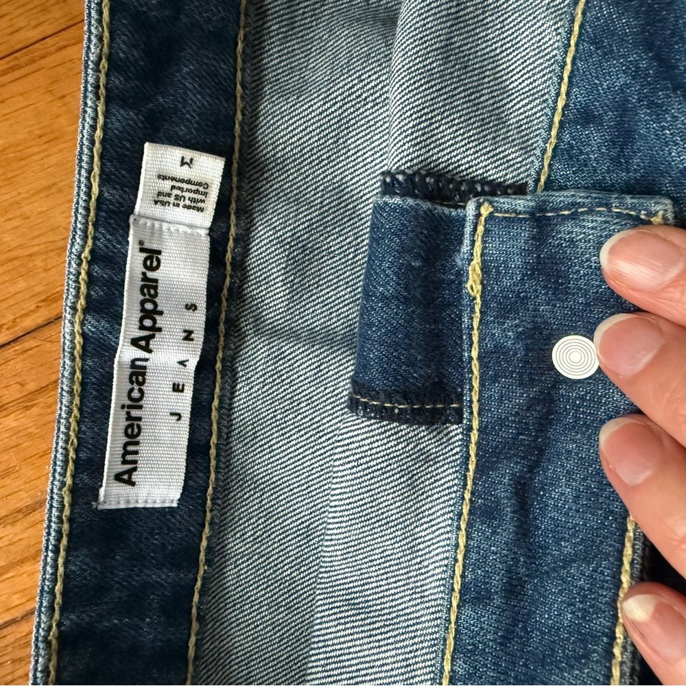 American Apparel Blue Denim Mini Skirt - Picture 2 of 5